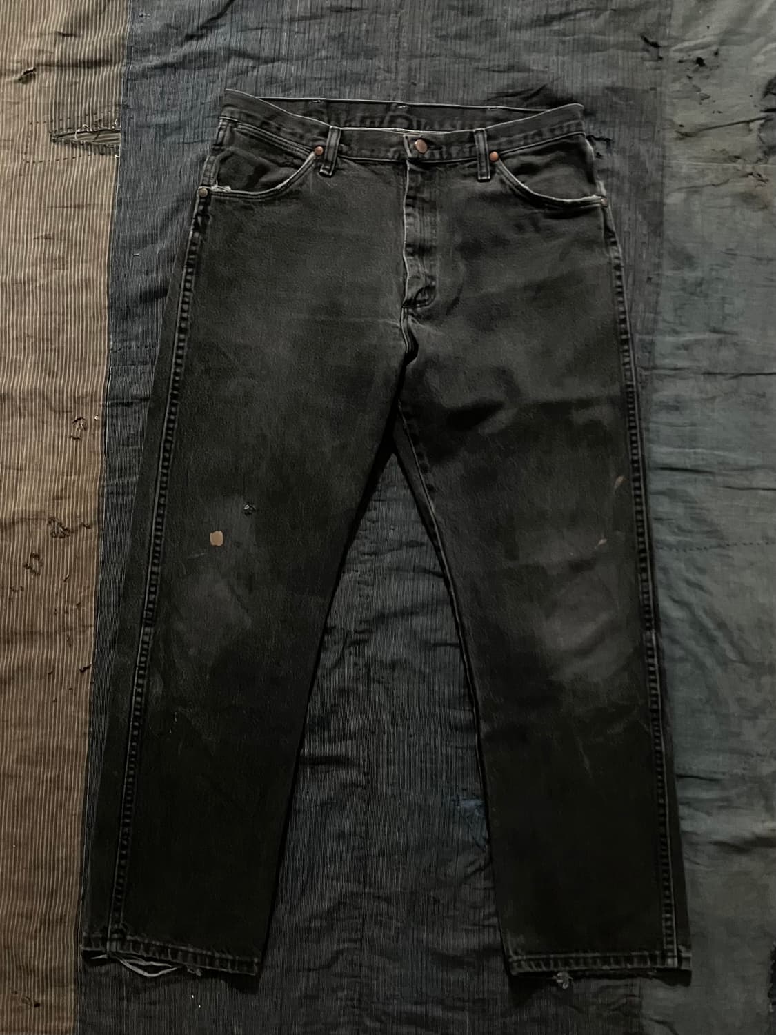 🇺🇸 90s USA 빈티지 랭글러 13MWZWK 블랙 데님 팬츠 상품이미지2
