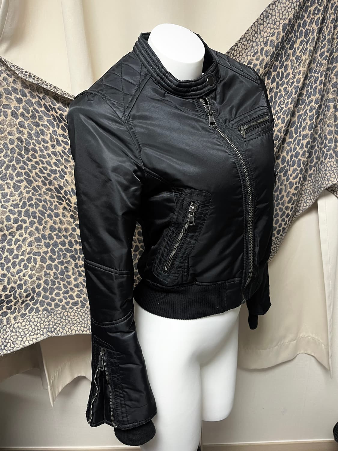 00s g.o.a 고아 크롭 라이더 봄버 자켓 상품이미지3