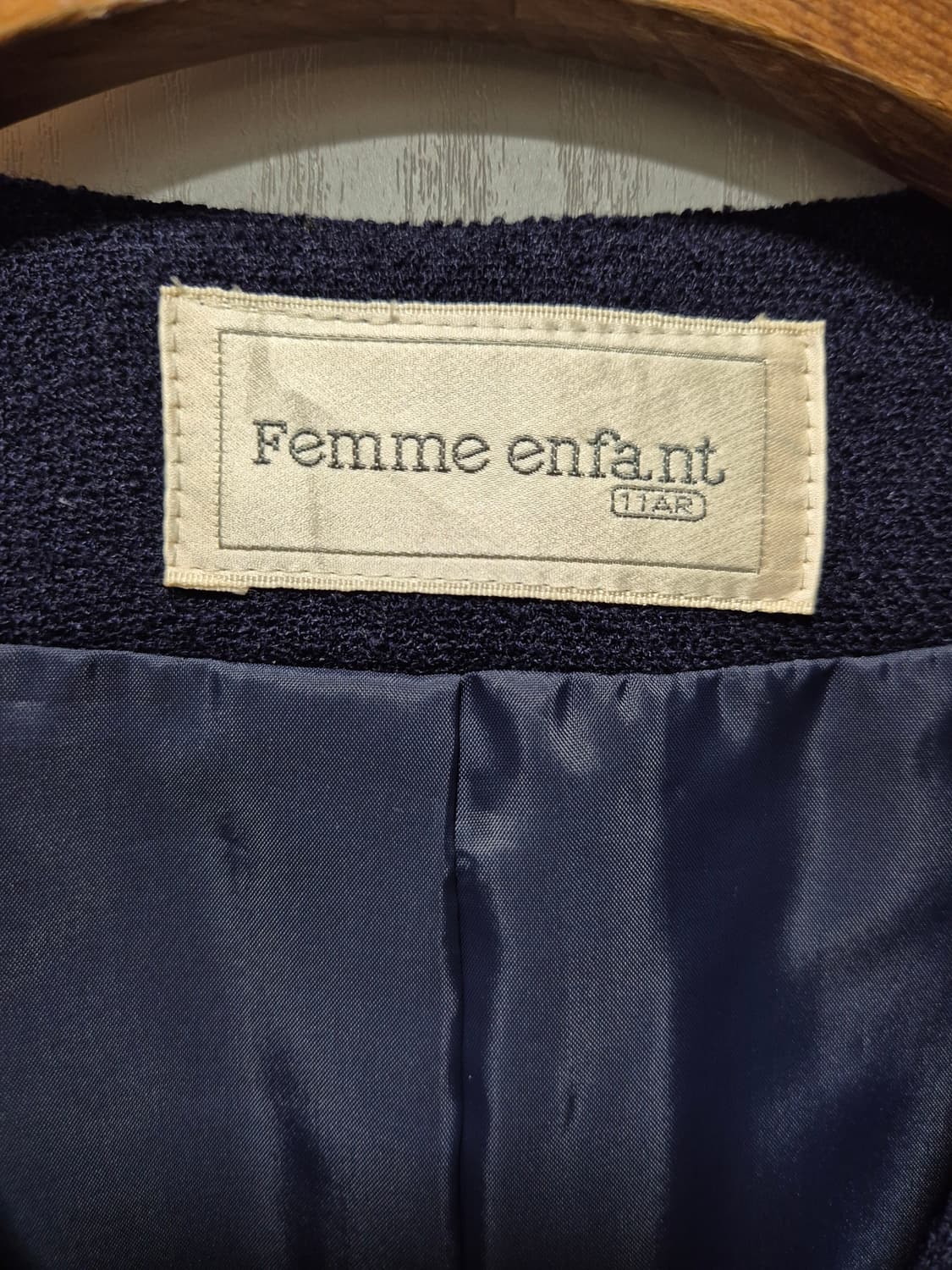 빈티지 네이비 금장 버튼 원피스 상품이미지8