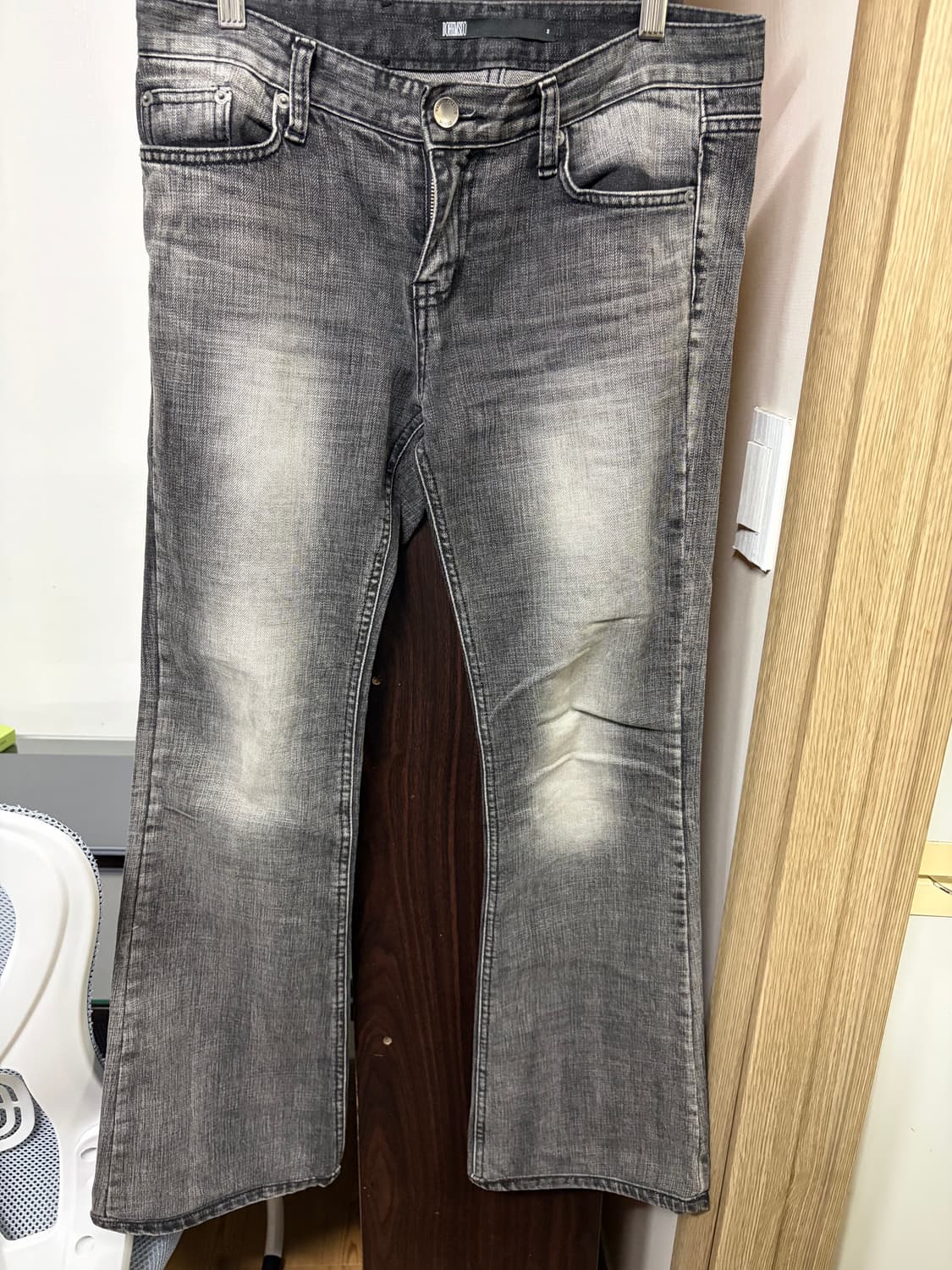 보헤미안서울 부츠컷 그레이 데님 상품이미지1