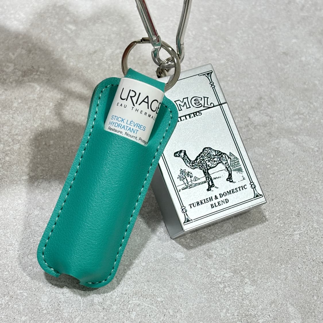 Oribell 카멜 스틸 재떨이 립밤 민트 케이스 키링 열쇠고리 상품이미지5