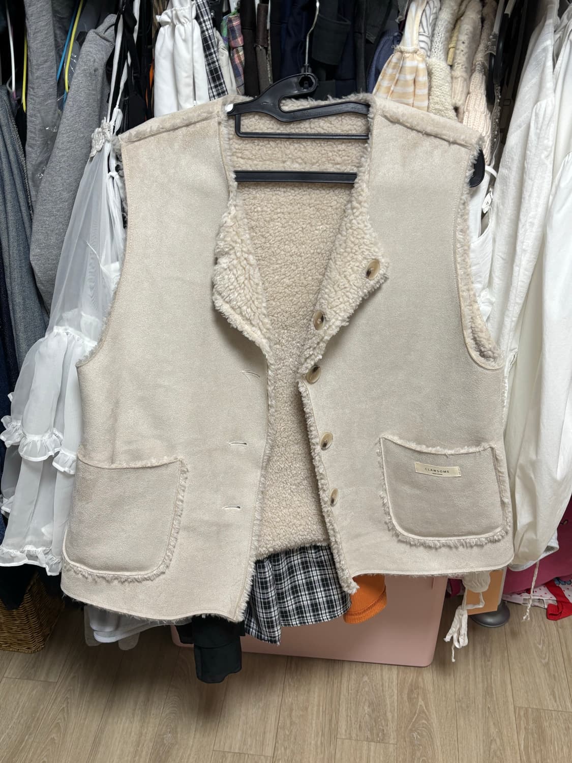 무스탕 조끼 상품이미지1