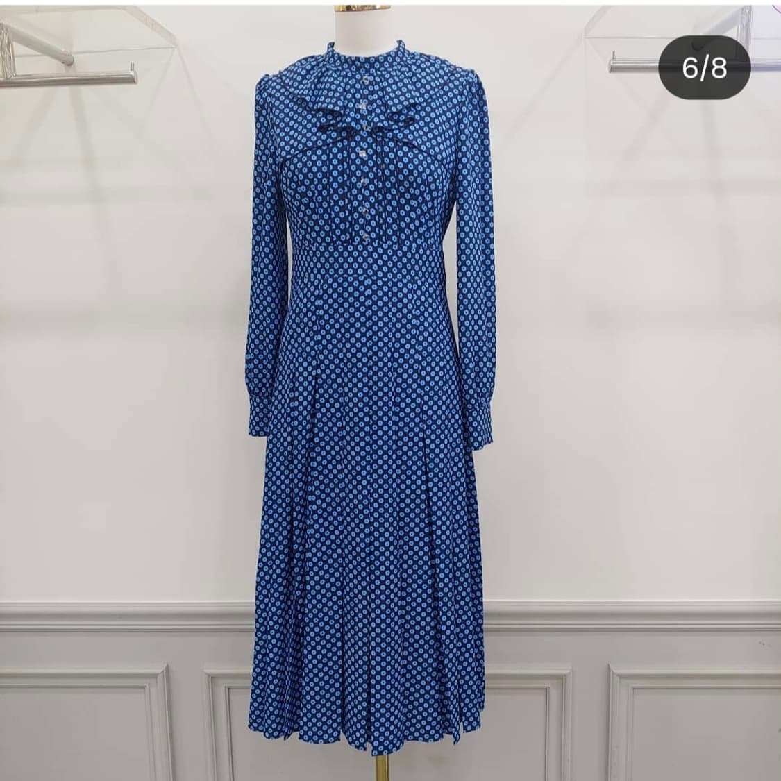 (새제품) 레니본 원피스 플라워 패턴원피스 55 (20년) 상품이미지1