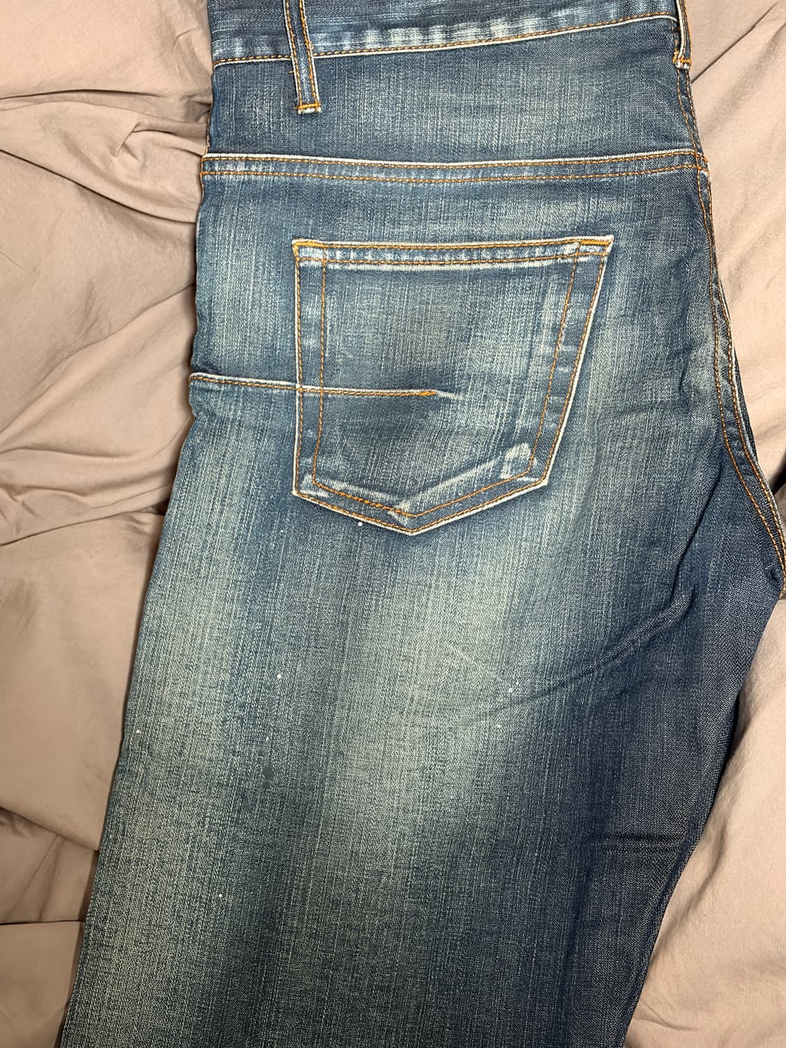 디올 옴므 08 언더마이카 레드페인트 진 (32 size) 상품이미지8