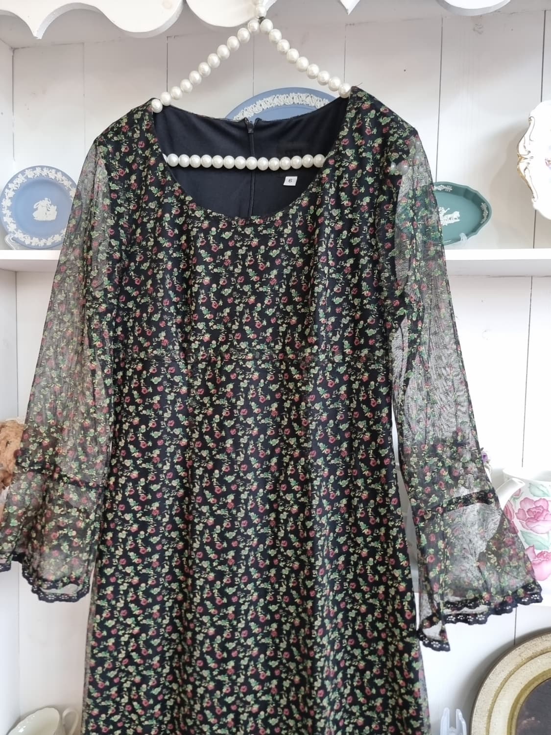  ANNA SUI (안나수이) 빈티지 플라워 쉬폰 원피스  상품이미지2