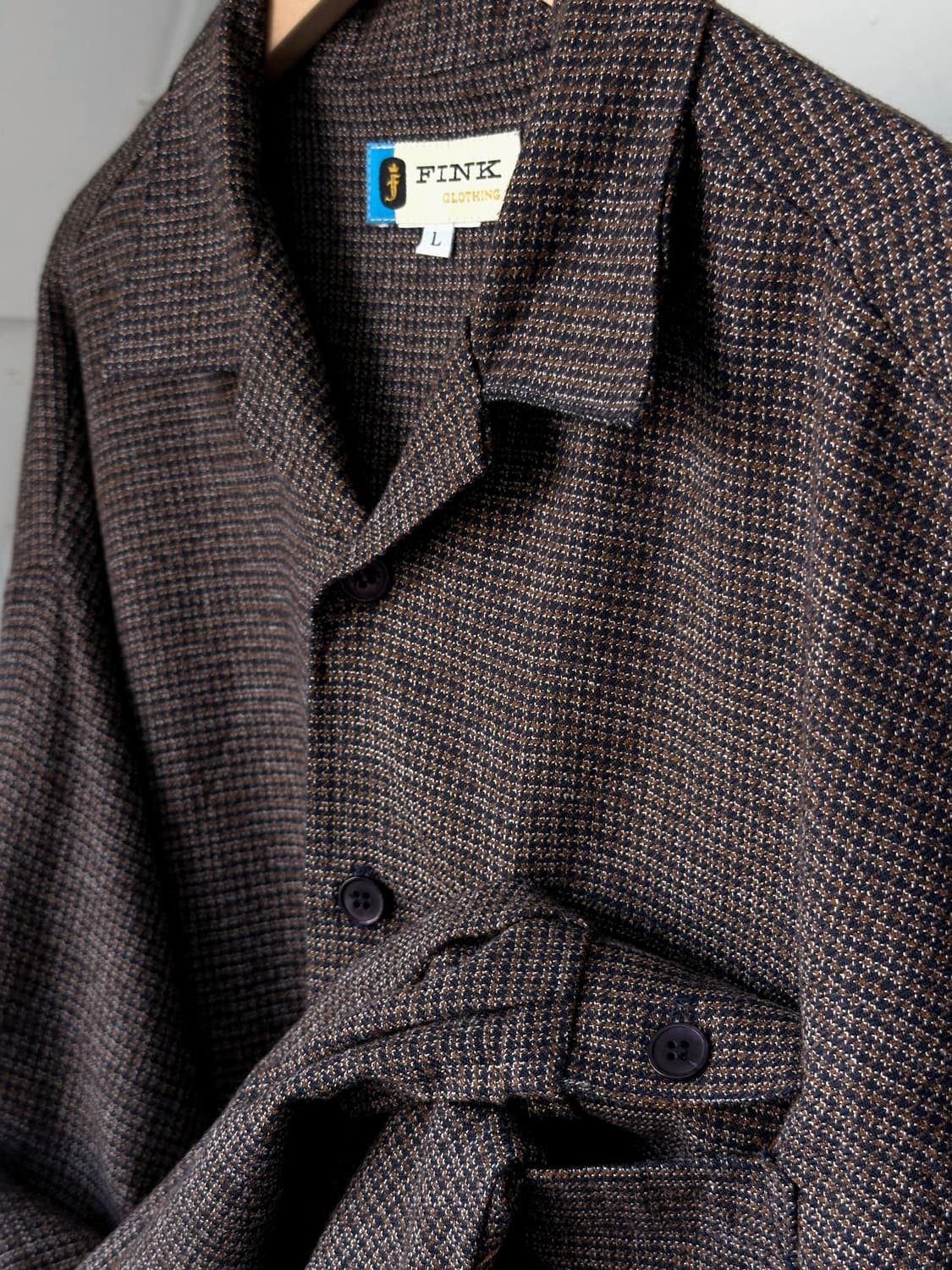 　 Open collar woven wide shirt 상품이미지2