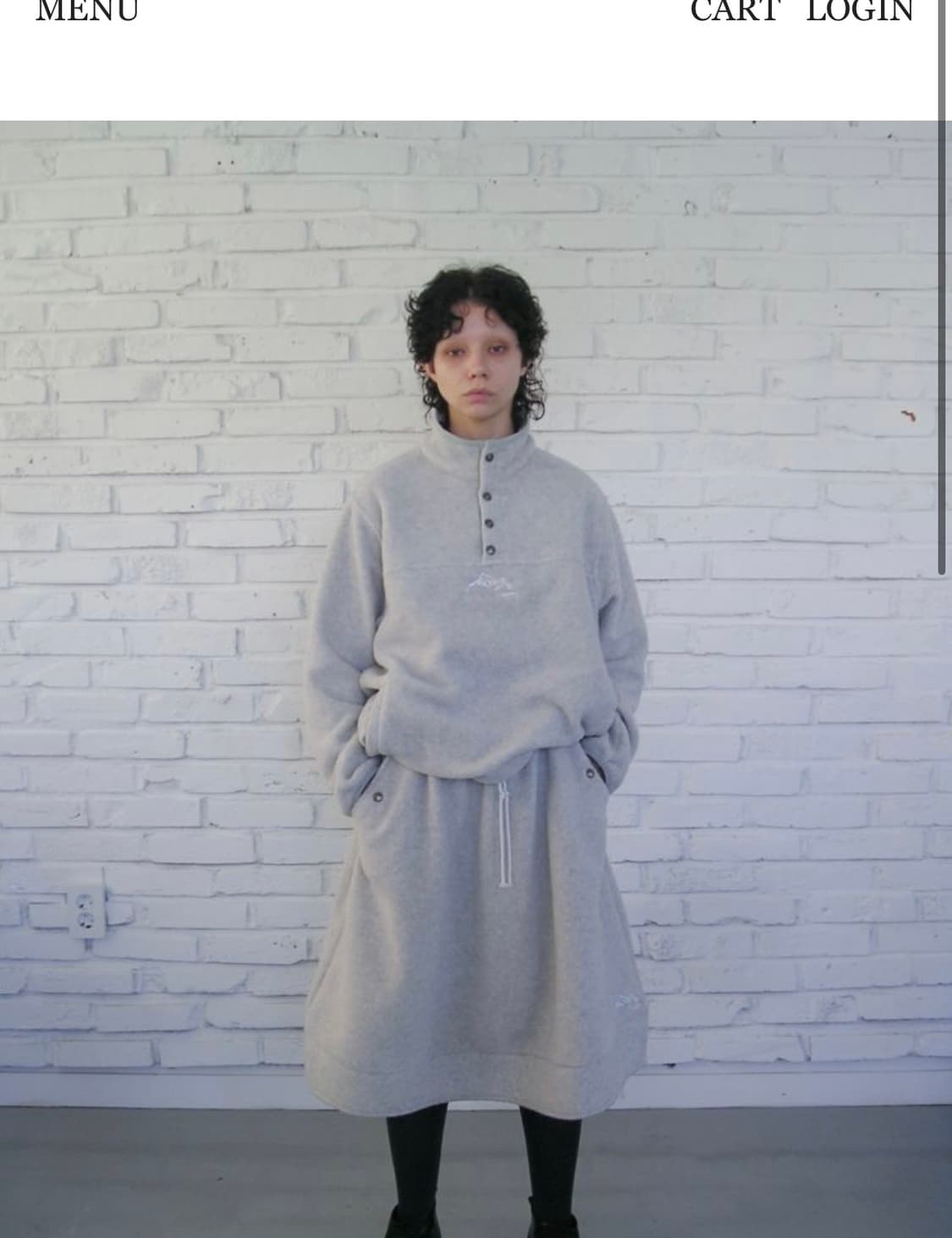 에옹쓰 마운틴 플리스 스커트 상품이미지2