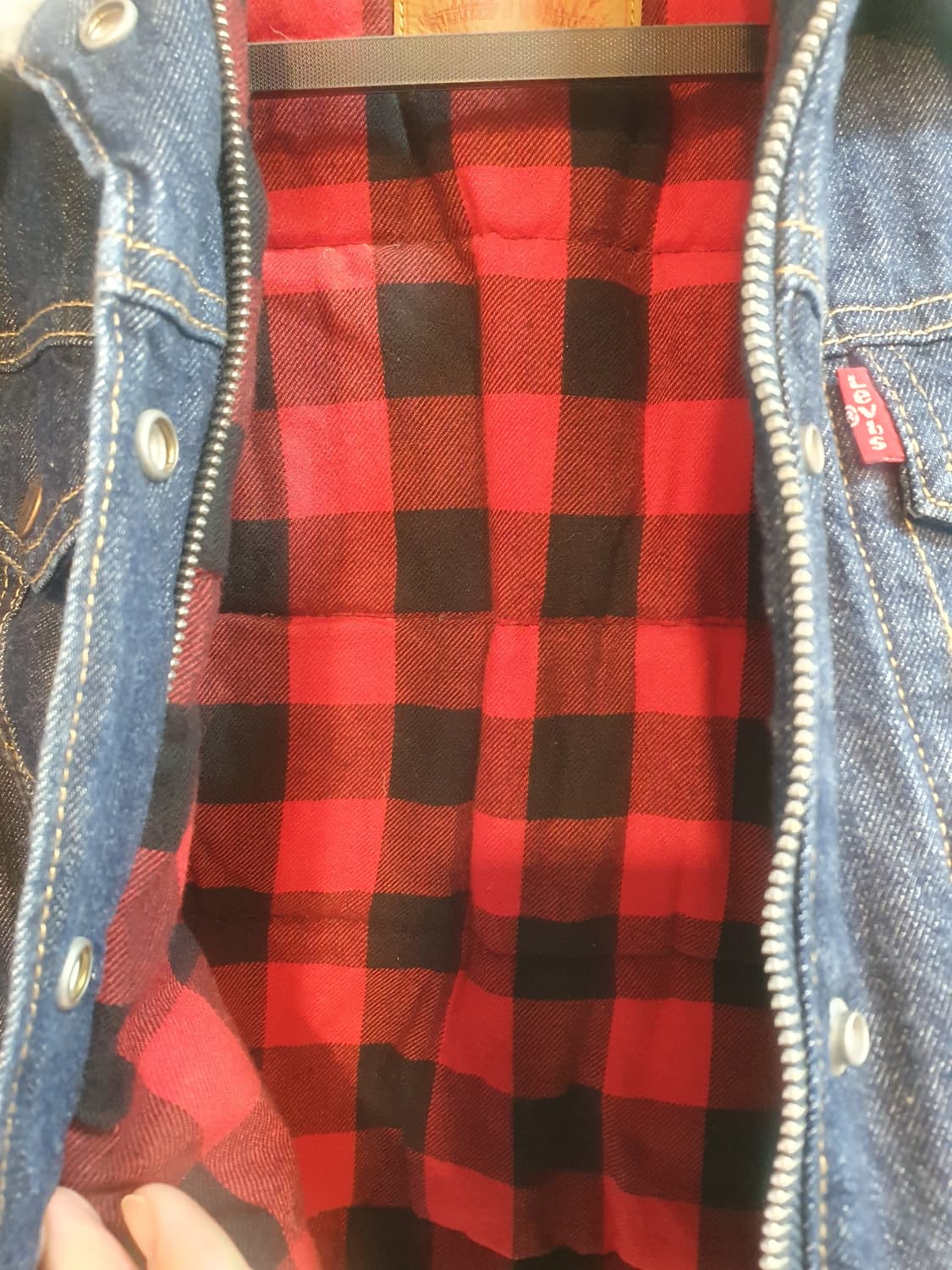 리바이스 쉐르파 트러커 데님 다운 자켓 XS 상품이미지3