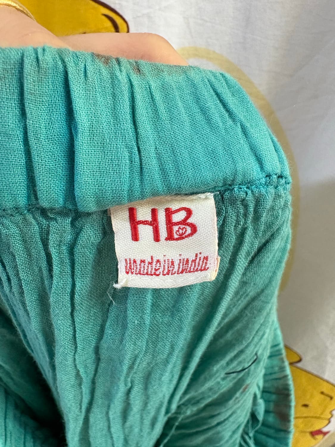 Made in INDIA 청록 히피 캉캉 맥시 롱스커트  상품이미지4