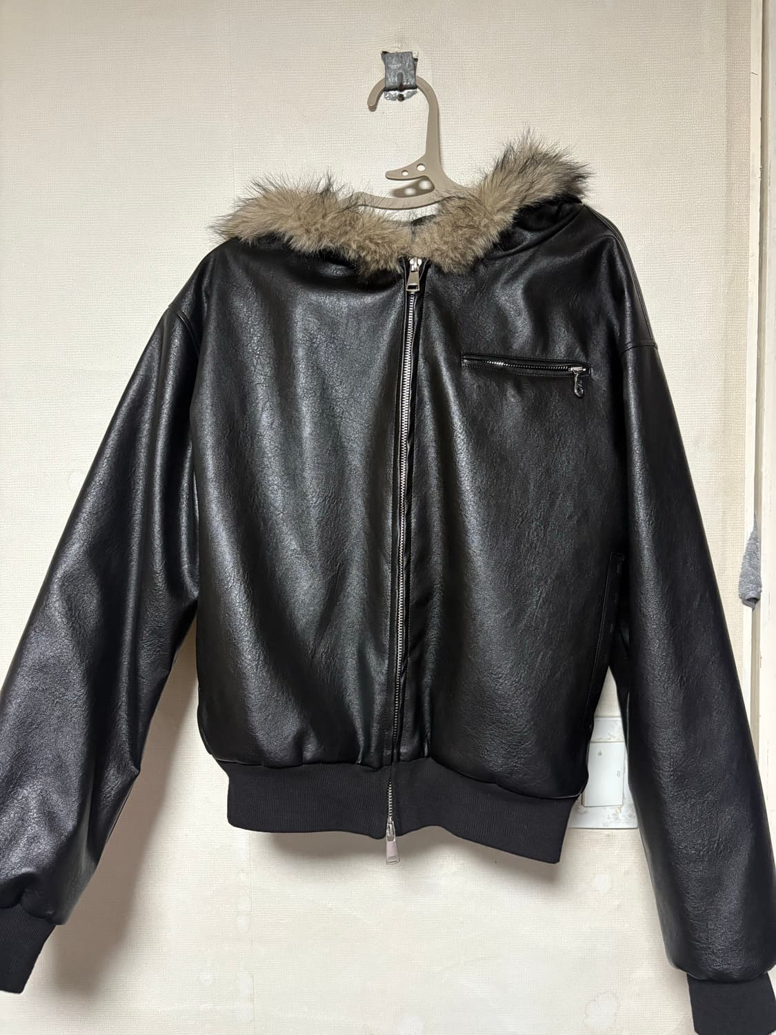 일본 빈티지 레자 퍼 레더자켓  상품이미지1