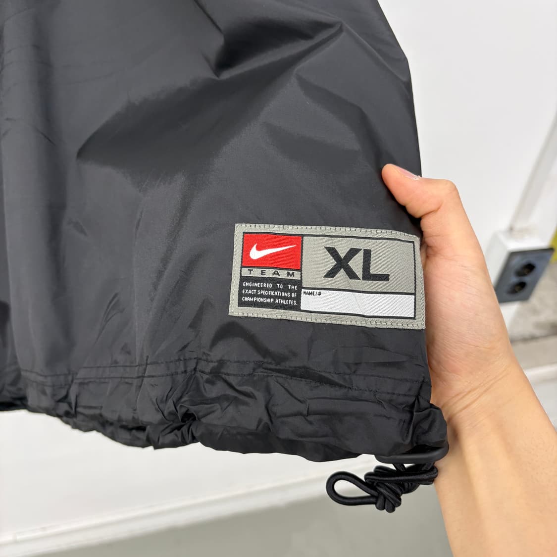 나이키 블랙 바람막이 풀오버 상의 남성XXL 상품이미지3