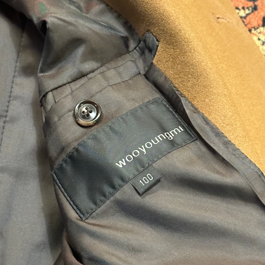 우영미 울 캐시미어 더블버튼 코트 (L) 100 48 상품이미지10