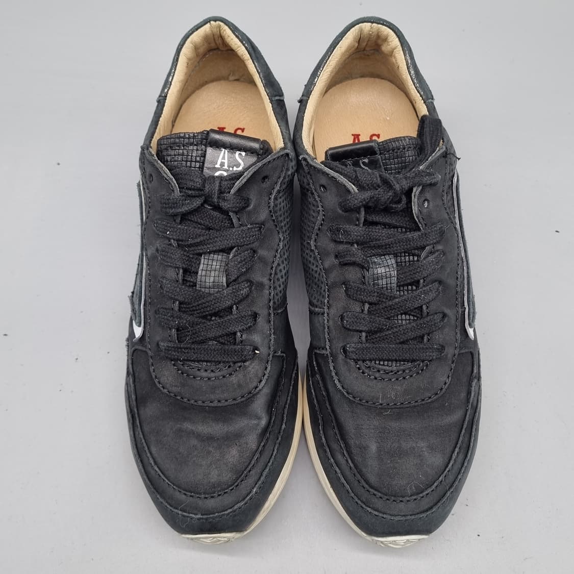 AS98 레더 여성스니커즈235 상품이미지2