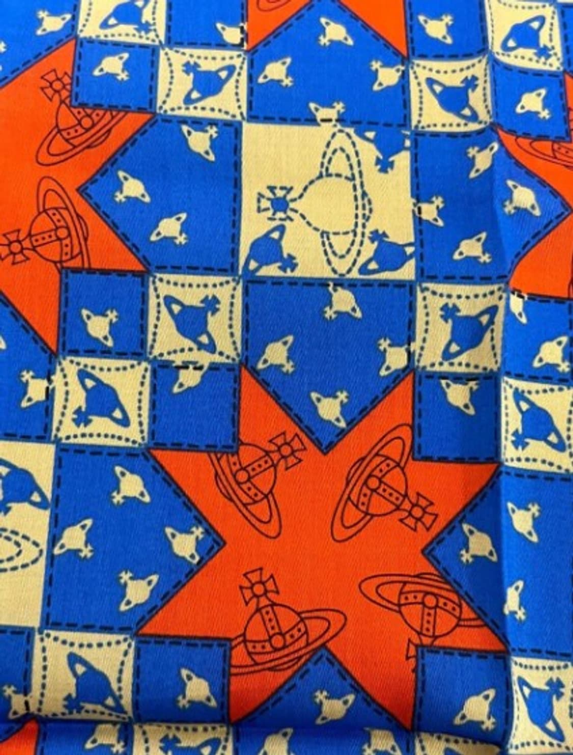 비비안웨스트우드 면 손수건 6  (새상품 with Case) 상품이미지3