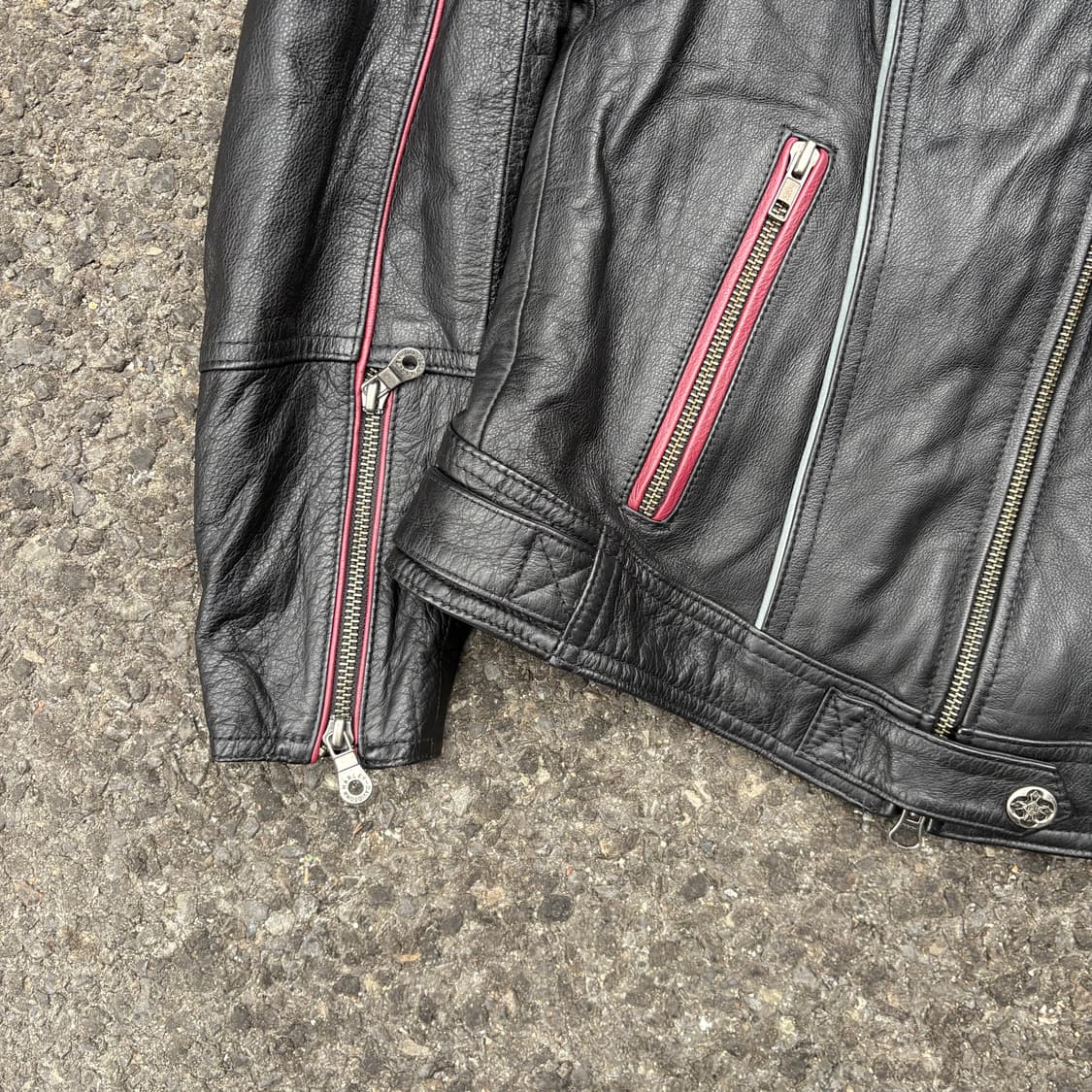 할리데이비슨 블랙 레더 자켓 상품이미지3