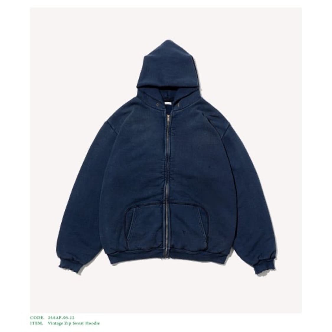 아프레쎄 후드집업 네이비 4사이즈 상품이미지1