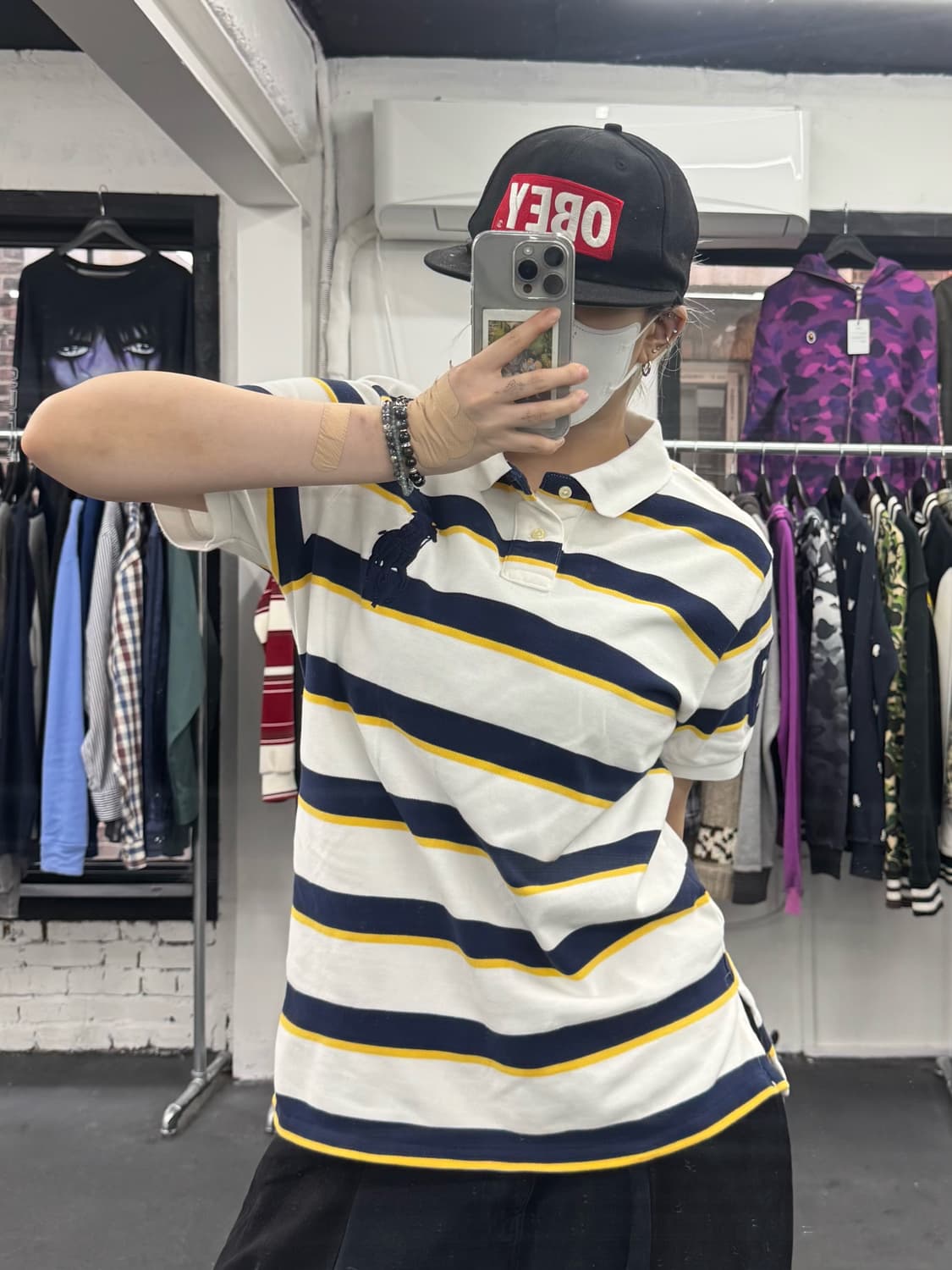 폴로 랄프로렌 스트라이프 빅포니 티셔츠 상품이미지4