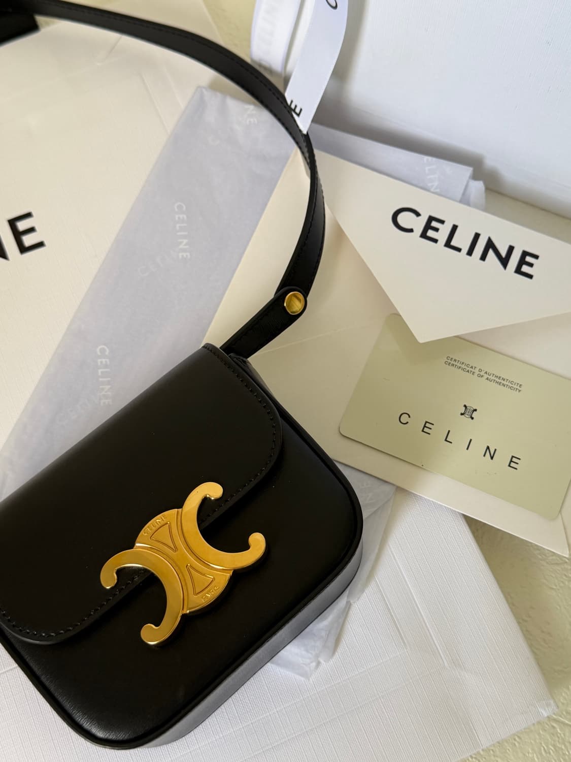 셀린느 트리오페 미니백 블랙 전시급 상품 상품이미지3