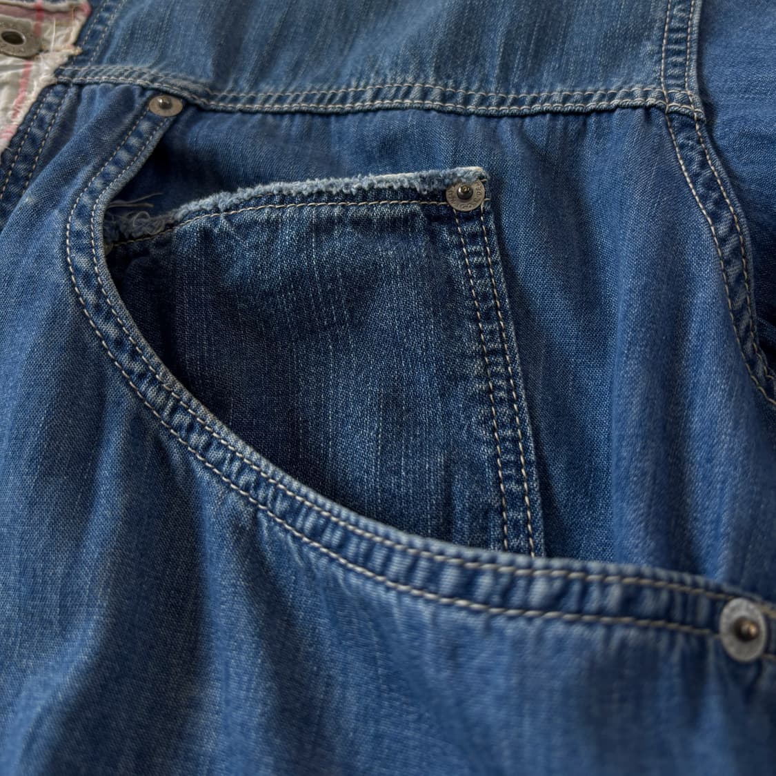 Issey Miyake Hai Patchwork Denim T-shirt 상품이미지4