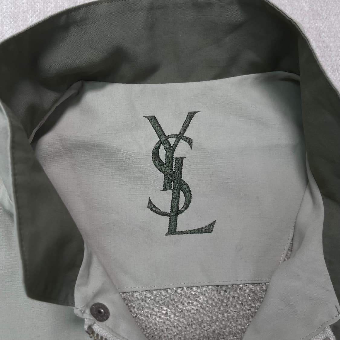 100 입생로랑 카키 올드스쿨 자켓 상품이미지3