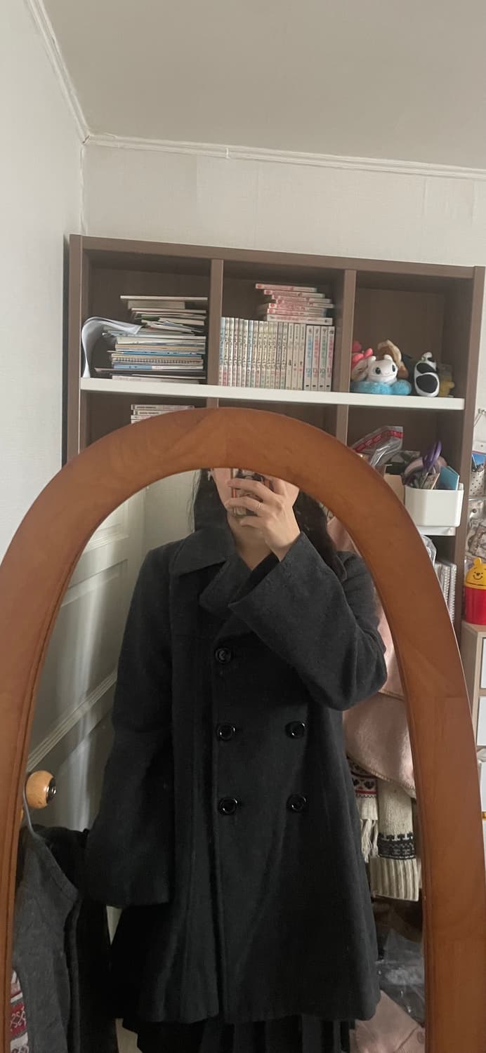 모리걸 빈티지 도쿄모리 무채색 울코트 🖤🩶 상품이미지3