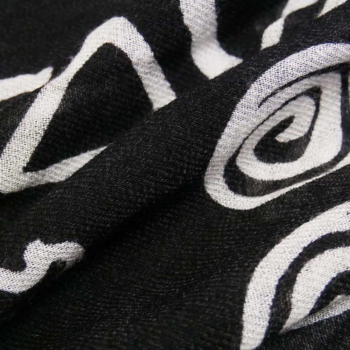 YOHJIYAMAMOTO 요지야마모토 패턴프린지 스톨 스카프 상품이미지6