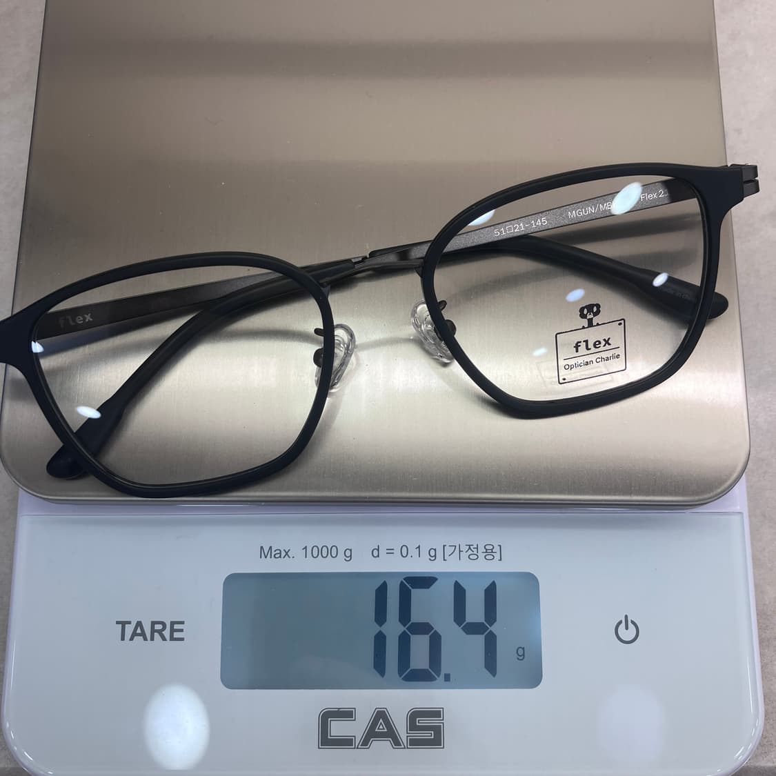 D02 경성 京城 FLEX21 무광 블랙 웰링턴 콤비 뿔테 안경 상품이미지8