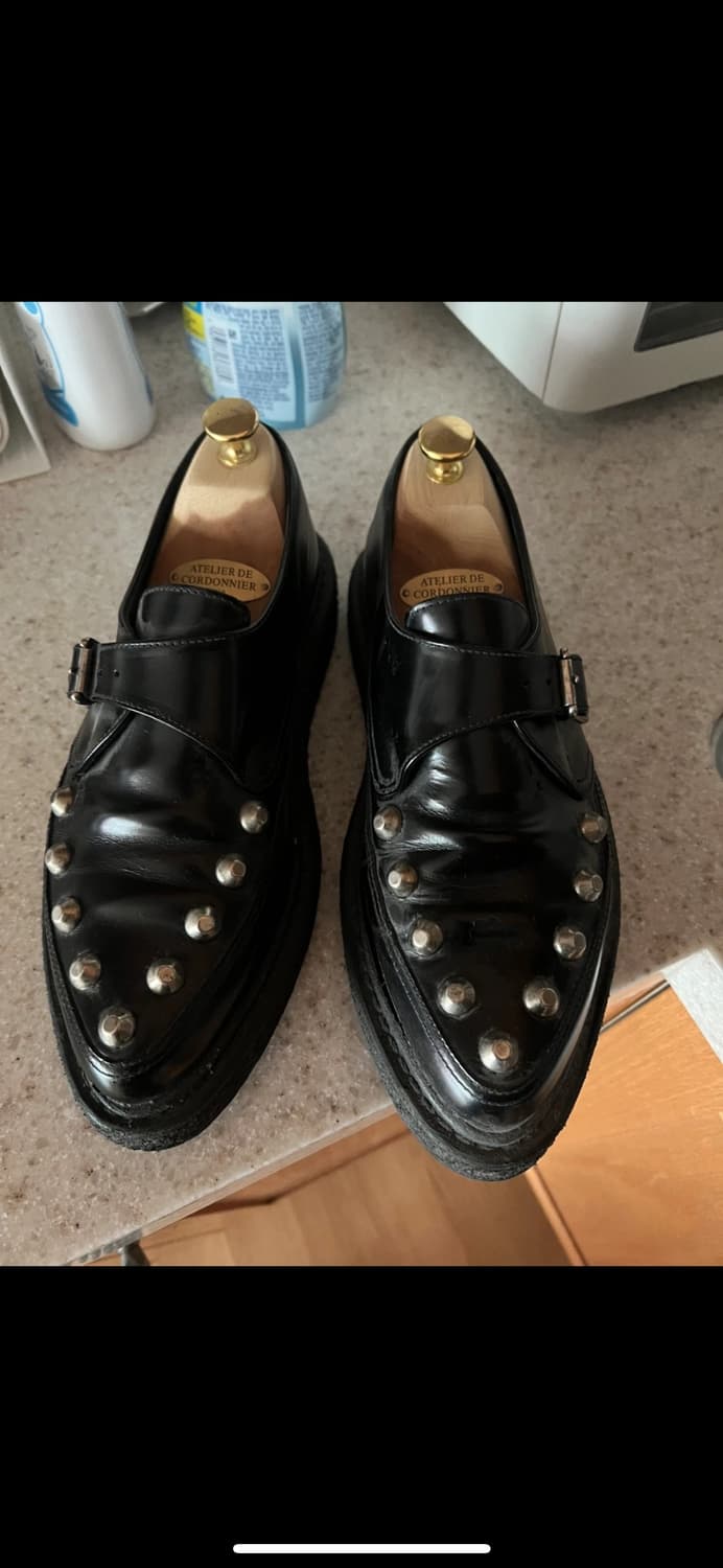 생로랑 스터드 몽크 스트랩 로퍼 상품이미지1