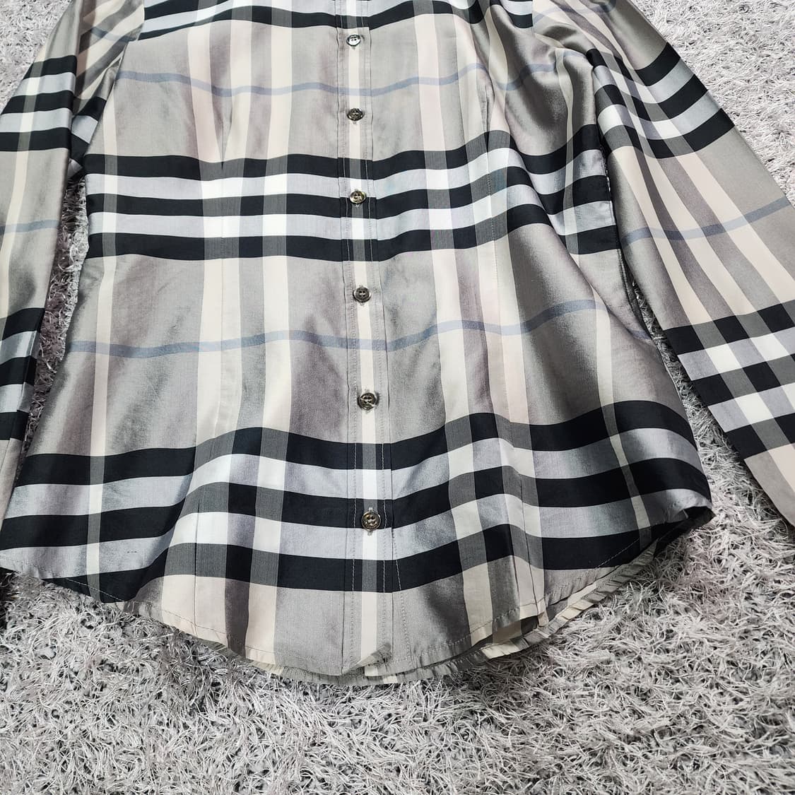 버버리 체크 셔츠 36 상품이미지3