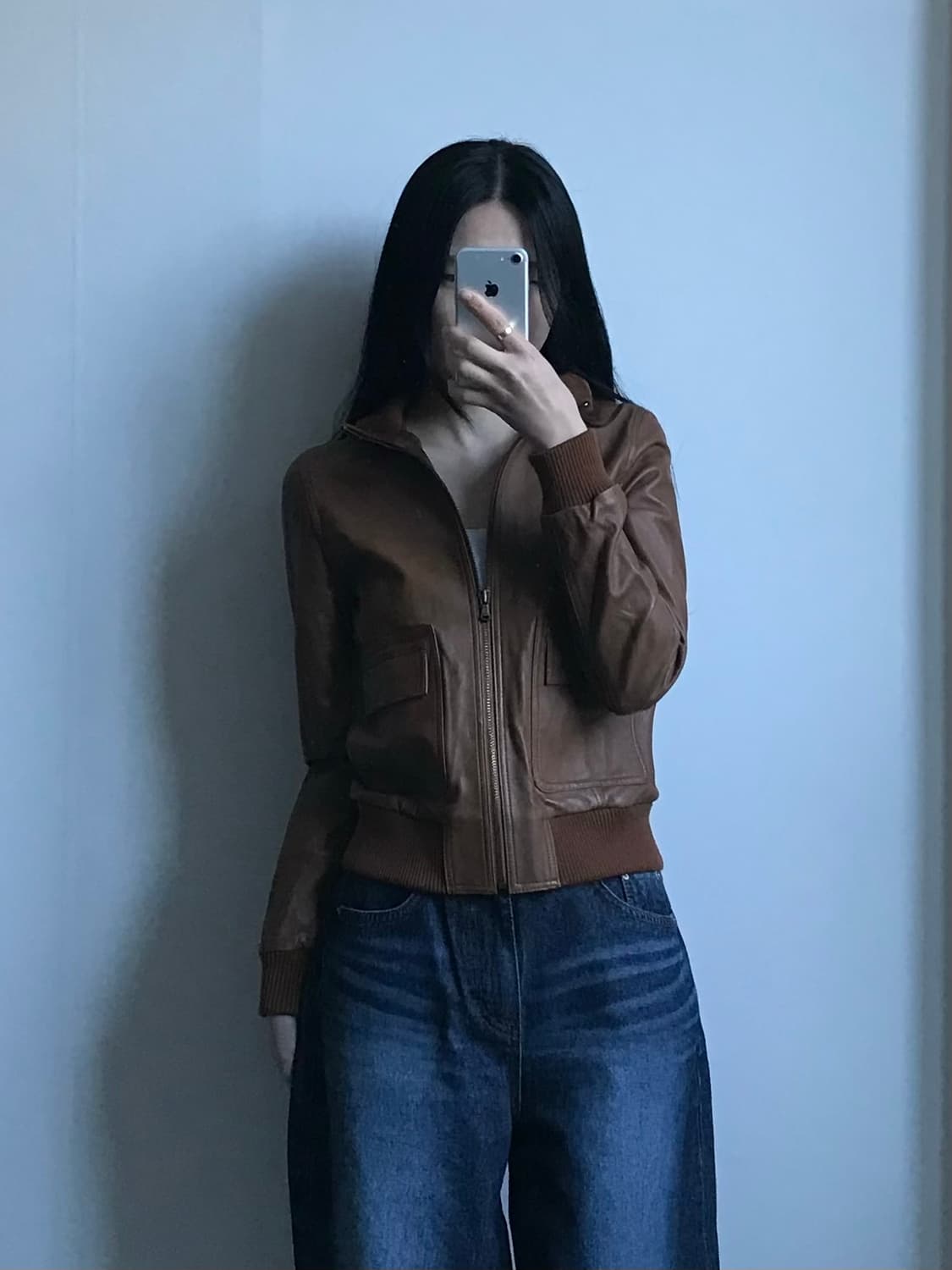 Vintage 빈티지 양가죽 카멜 레더자켓 상품이미지2