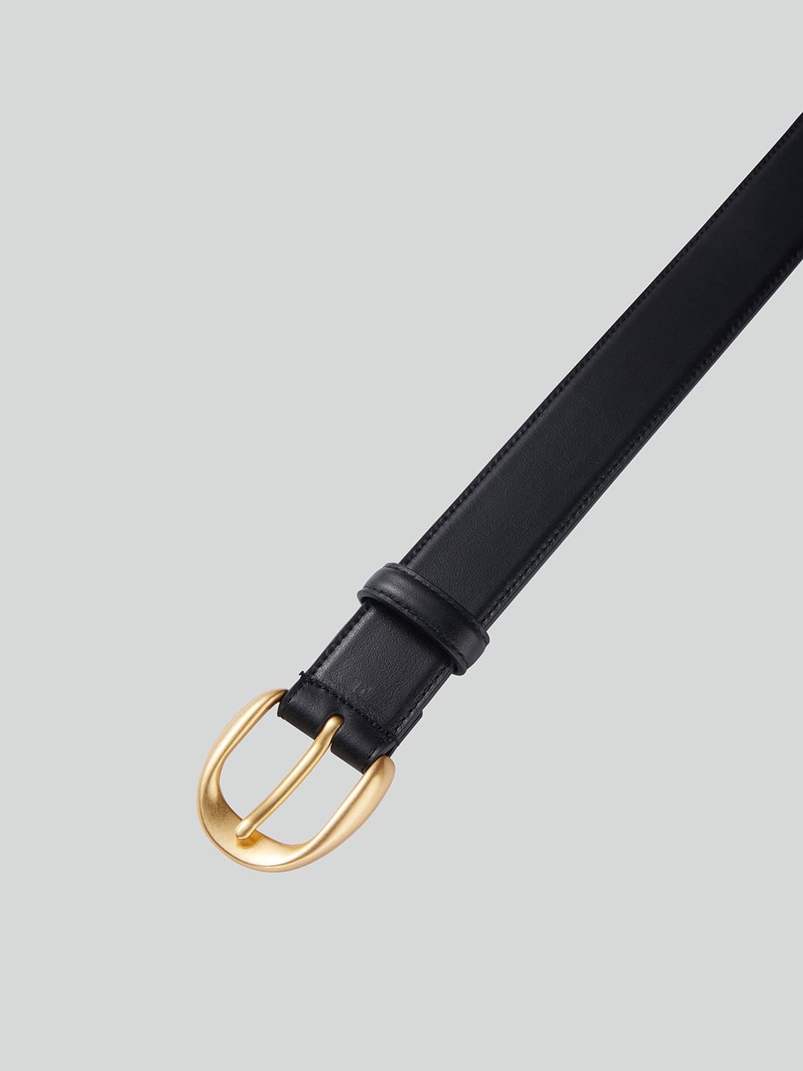 RECTO Signature Round Buckle Belt (Gold) 상품이미지2