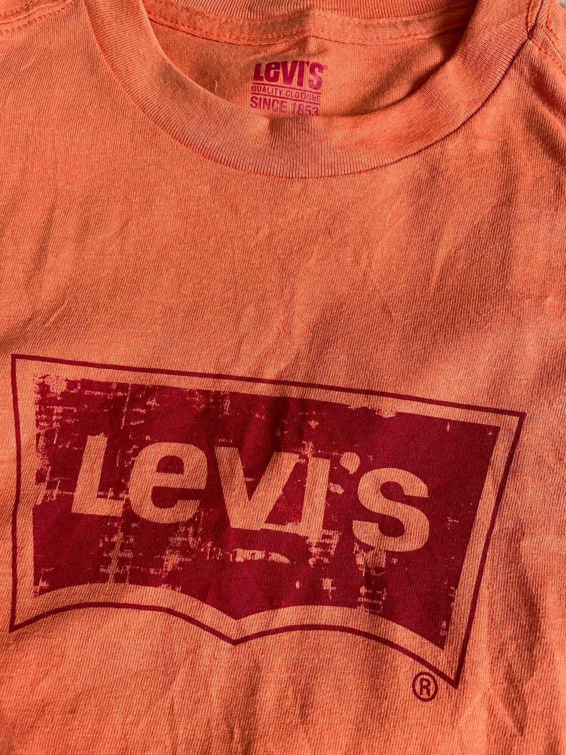 Levi’s 리바이스 빅로고 프린팅 반팔티 오렌지 상품이미지2