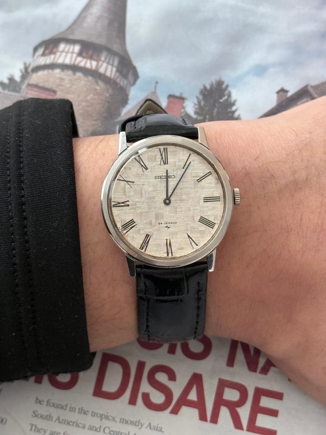 Seiko 세이코 리넨 텍스처 다이얼 수동  상품이미지6