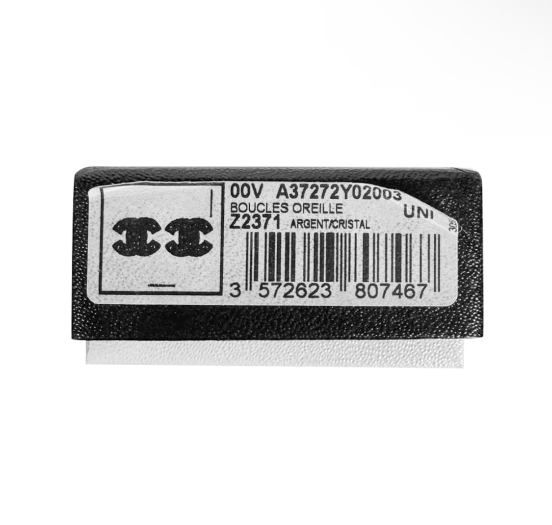 샤넬 여성 CC로고 코코 크리스탈 클래식 귀걸이 이어링 실버 상품이미지6