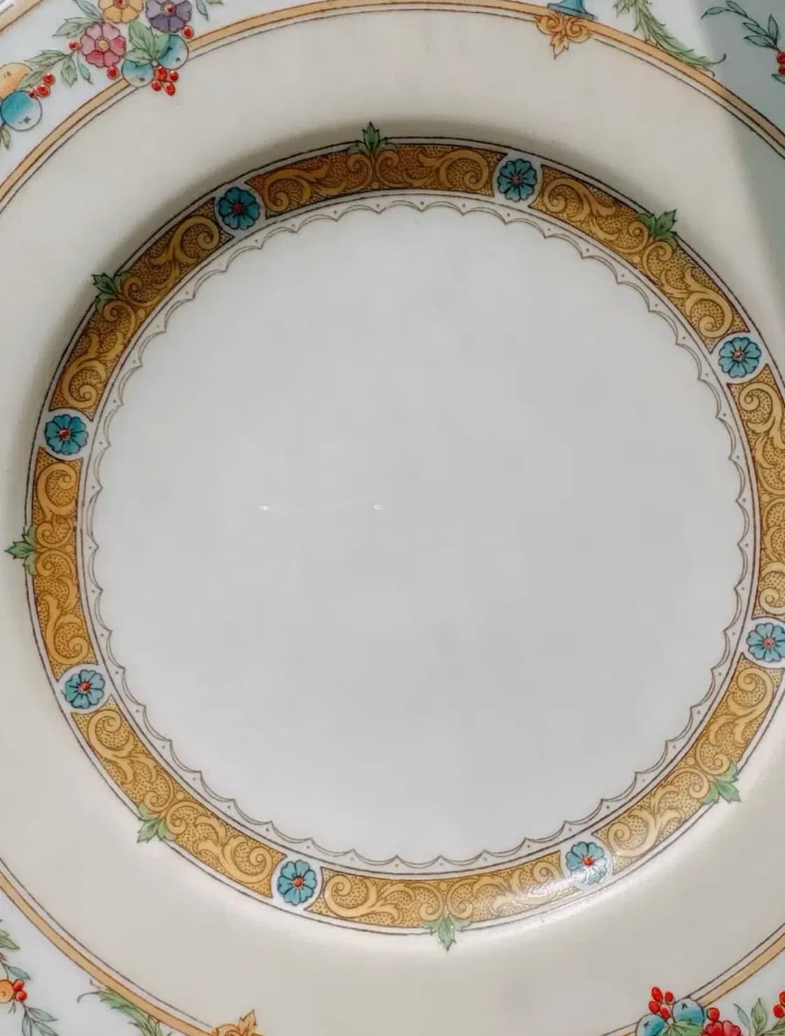 영국 올드 민튼 핸드페인티드 헬레나 샐럿 플레이트 상품이미지4