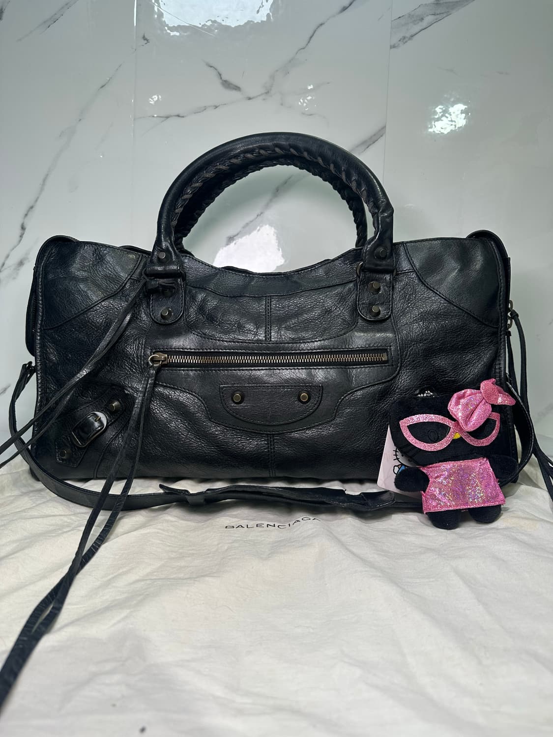 [A+ 정품] 발렌시아가 시티 모터백 파트타임 블랙 상품이미지2