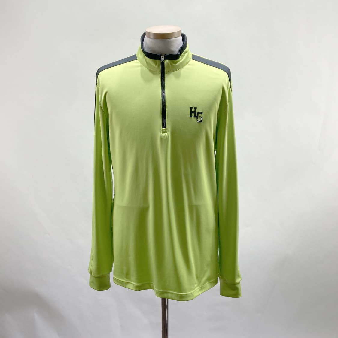 헤리토리 남성 골프반집업긴팔 형광 100  상품이미지1
