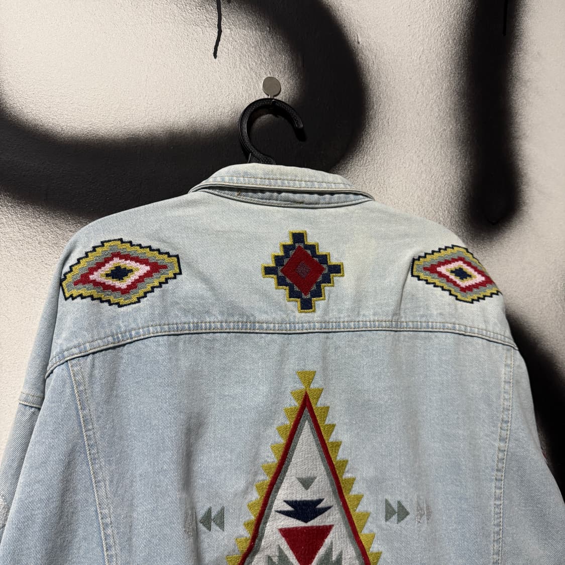 VTG 빈티지 보헤미안 웨스턴 자수 데님 자켓 상품이미지5