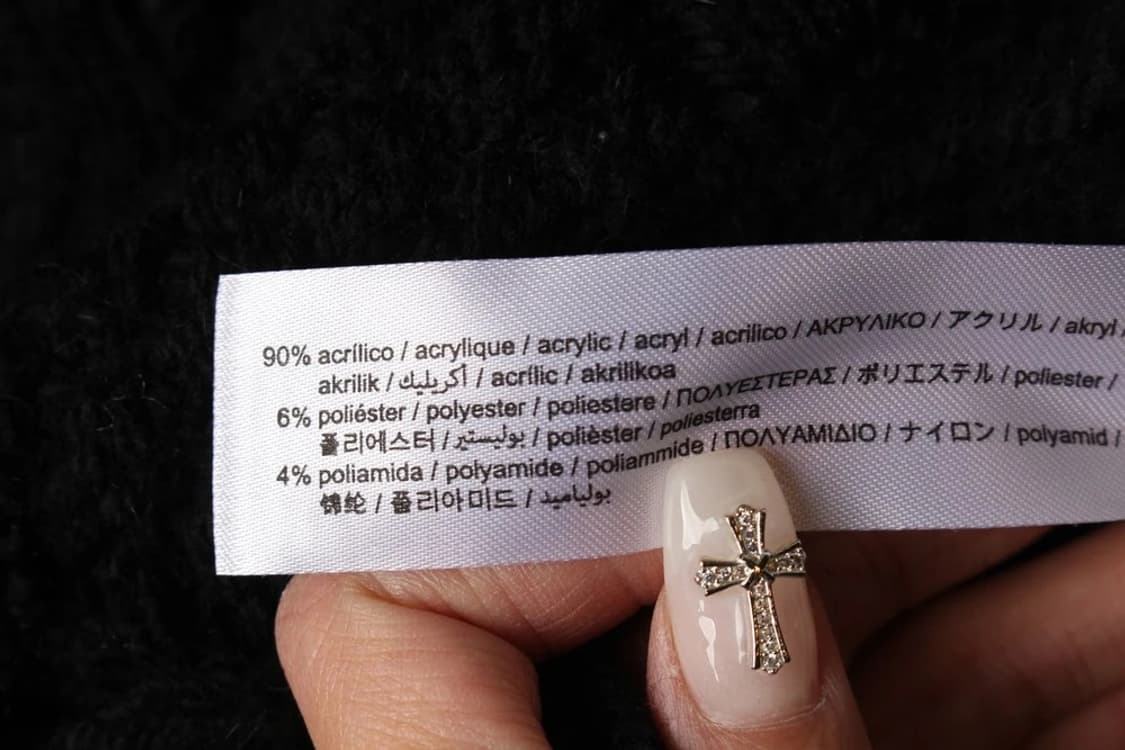 ZARA 자라 블랙 케이블 프린지 터틀넥 니트 상품이미지2