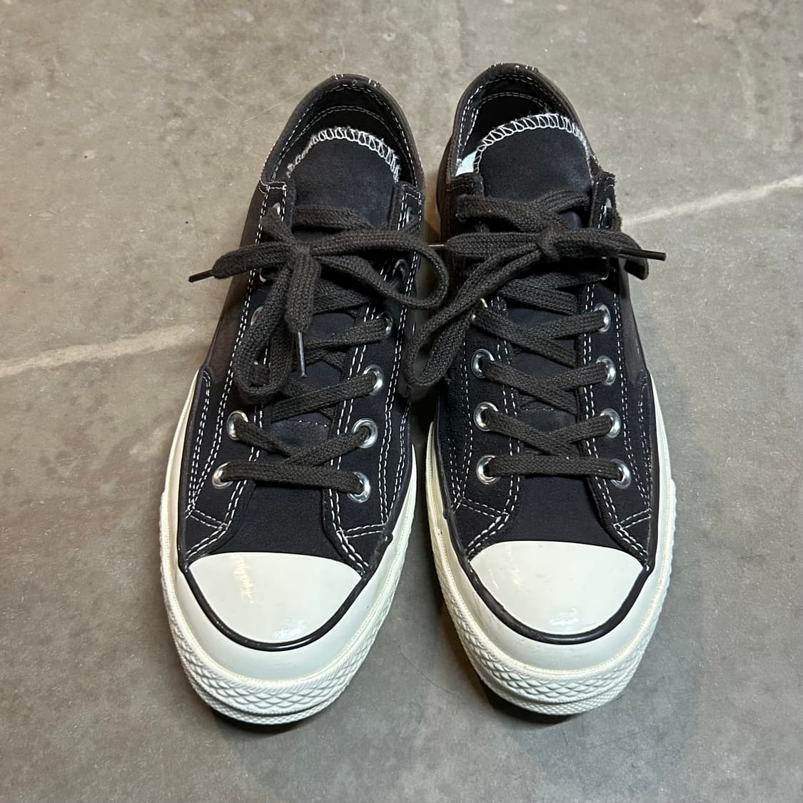 250) 컨버스 척70 레거시 레더 옥스 스니커즈 다크 브라운 상품이미지2