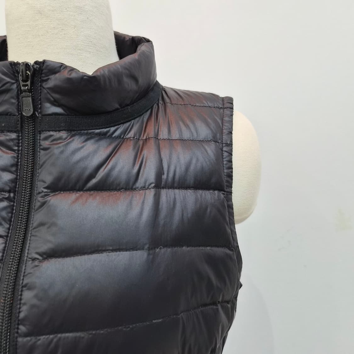 블랙 경량 롱다운 베스트 일본빈티지 상품이미지3