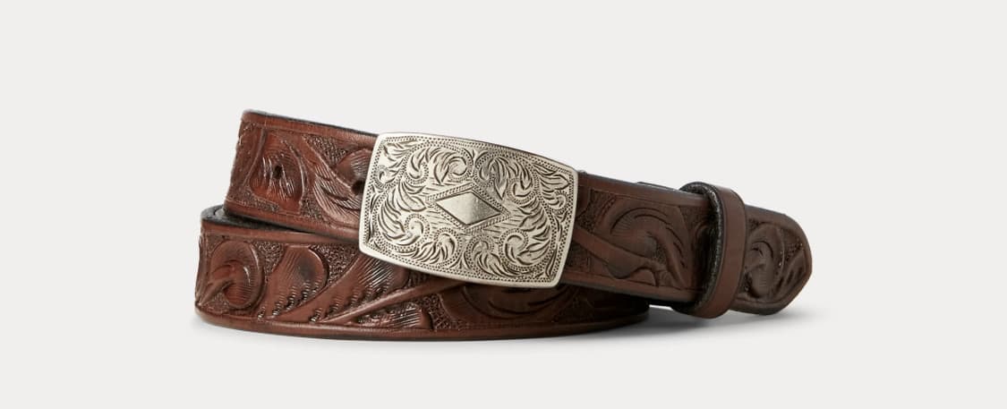 rrl더블알엘 핸드툴 레더벨트 브라운(30사이즈) 상품이미지1