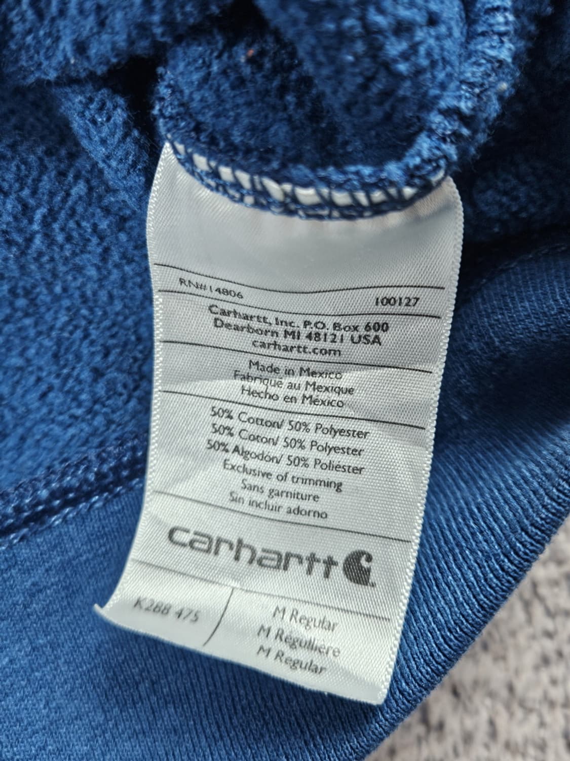 칼하트 다잉워시드 커스텀 디펜더 후드티 ( M ) / 10445 상품이미지9