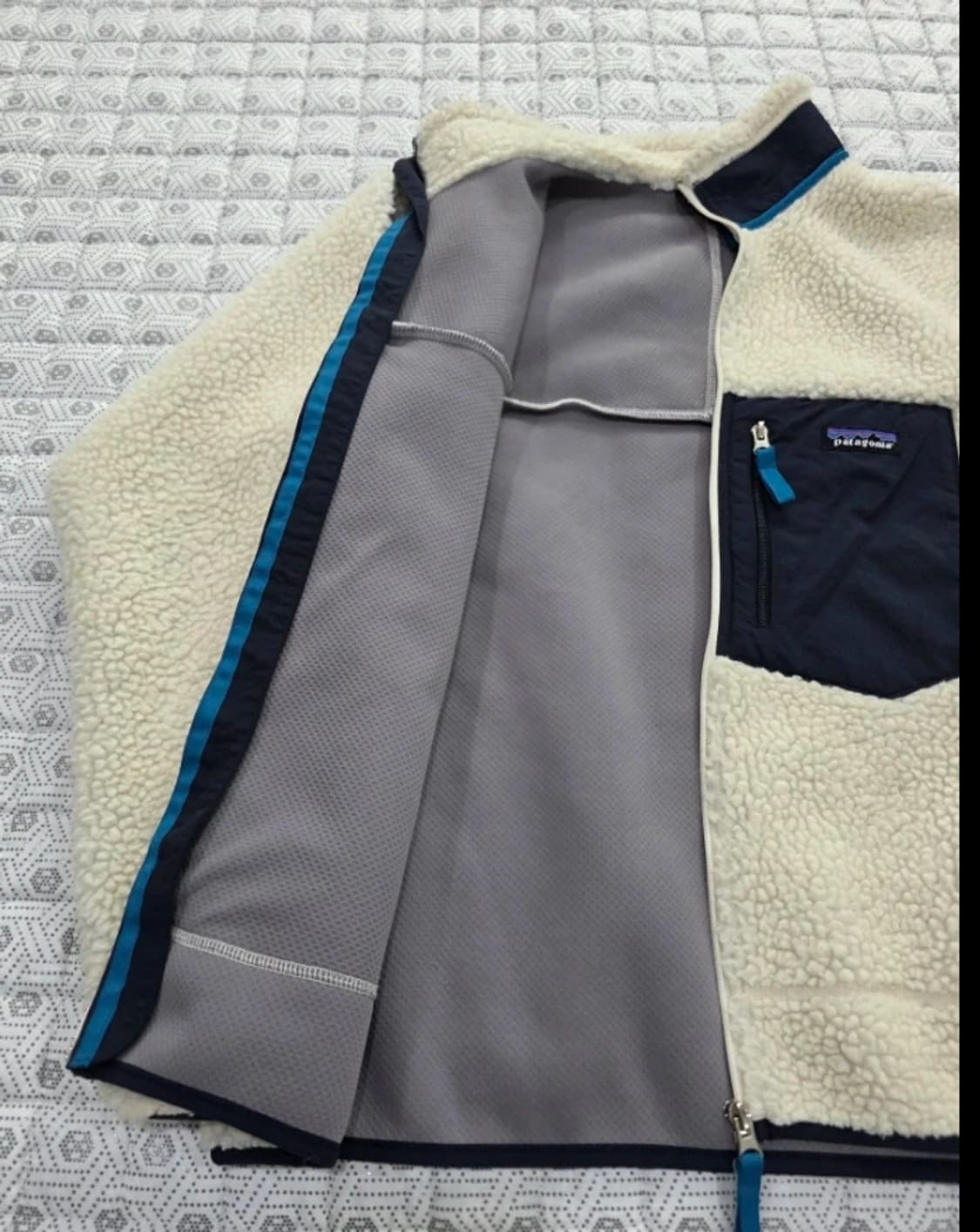 파타고니아 레트로 파일 플리스 후리스 M 아이보리 상품이미지1