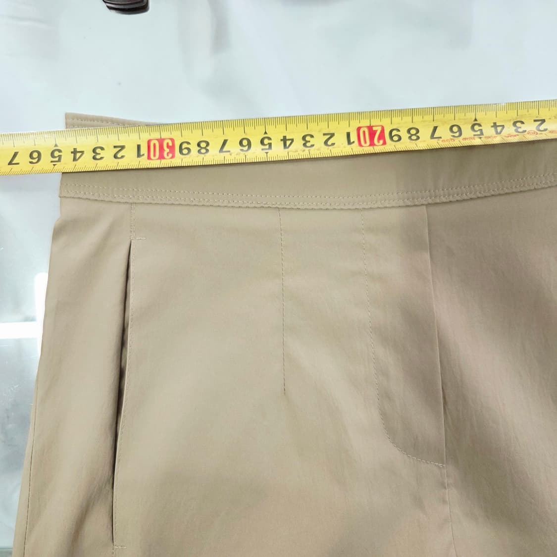 [MINE] 마인 베이지 와이드 크롭 팬츠 여성 61-90 한섬 여름 상품이미지8