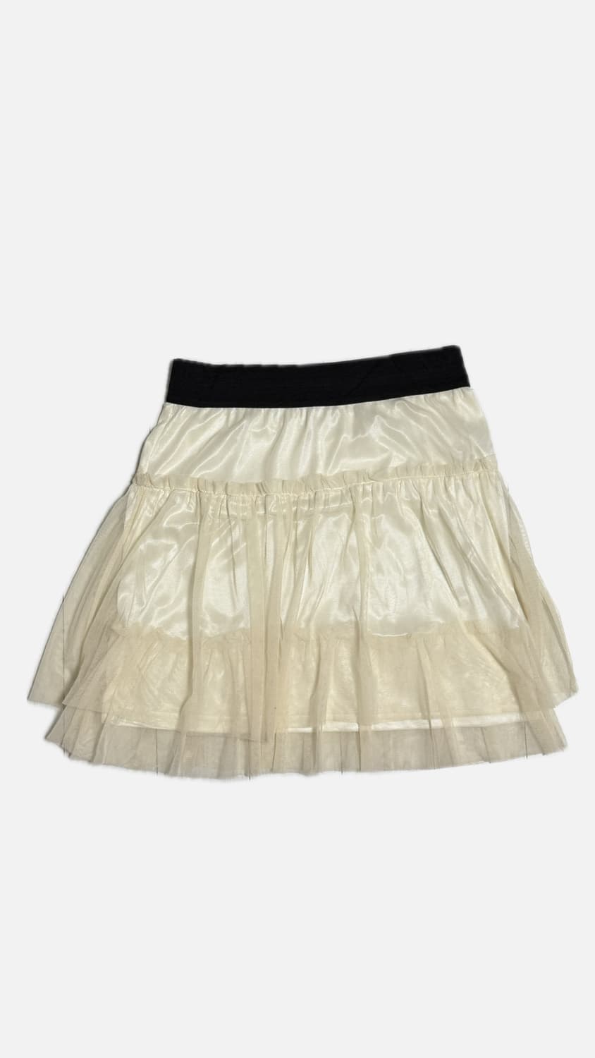 아이보리 샤 스커트 상품이미지1