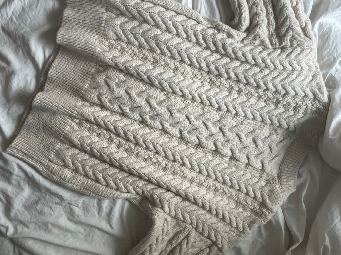 빈티지 모리걸 꽈배기 니트 상품이미지3