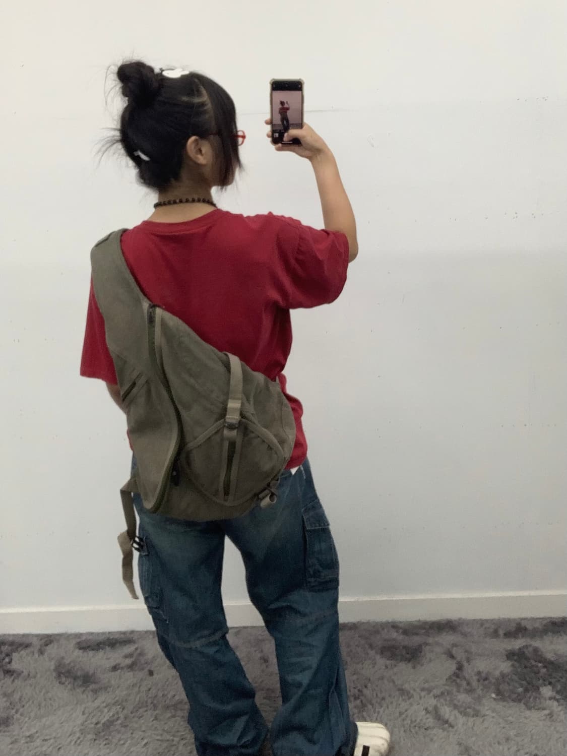 가먼트 워싱 슬링백 상품이미지1
