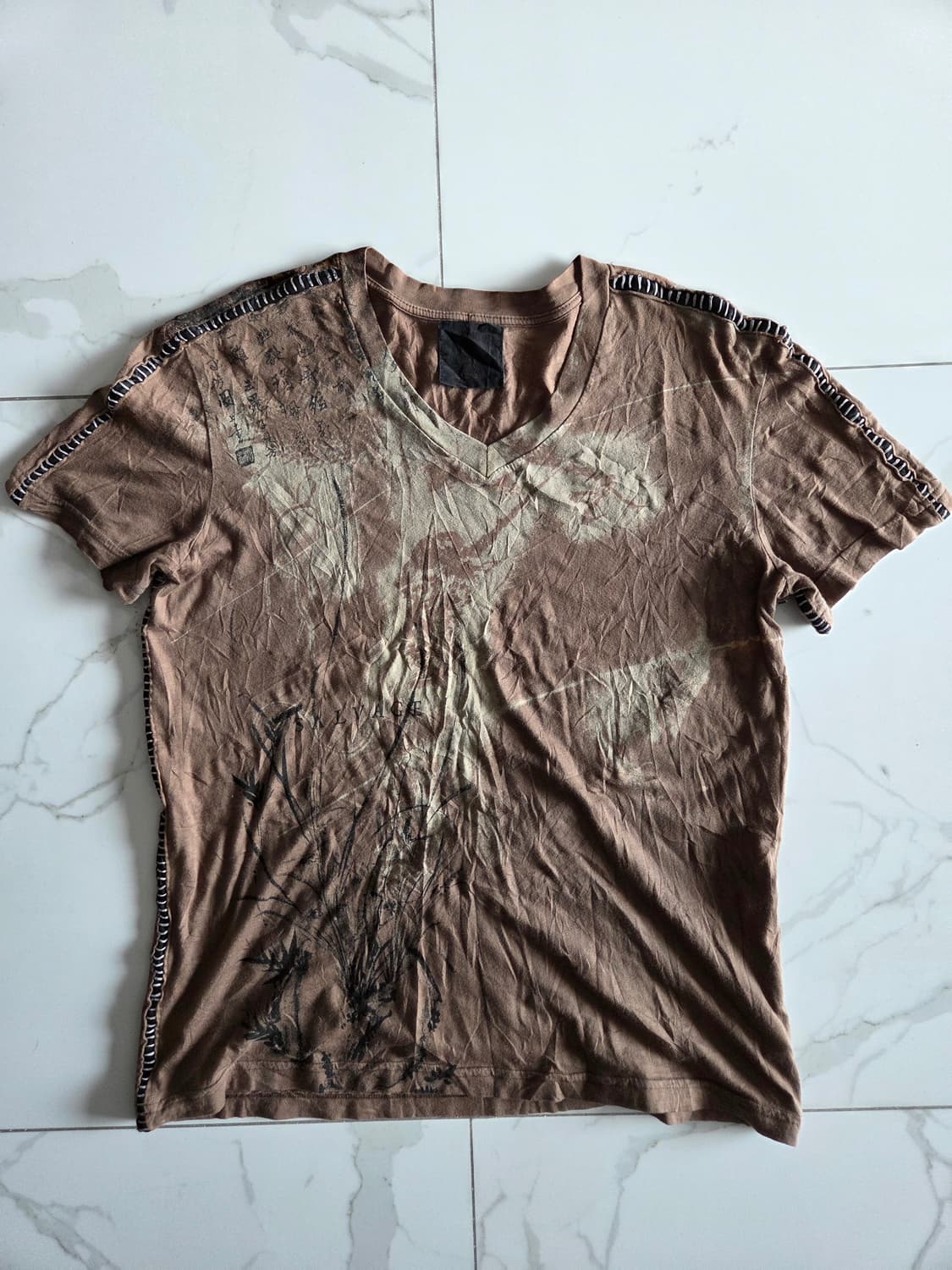 salvage 동양풍 그런지 티셔츠 상품이미지1