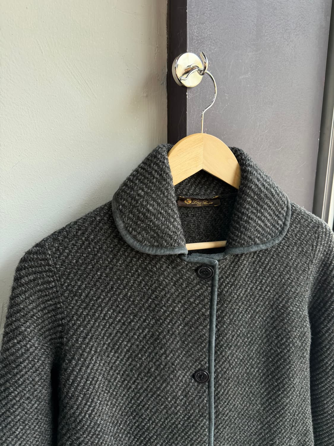 42/ 로로피아나 캐시미어 100 니팅 롱코트 자켓 상품이미지3